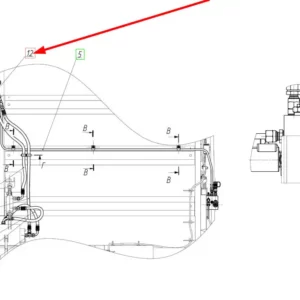 Oryginalne szybkozłącze hydrauliczne o numerze katalogowym 101393895, stosowane w kombajnach zbożowych marki Rostselmash schemat.