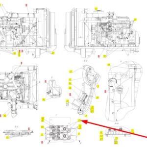 Oryginalne złącze elektryczne o numerze katalogowym 101416620, stosowane w kombajnach zbożowych marki Rostselmash schemat.