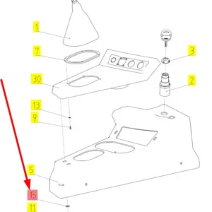 Oryginalna podkładka M5 o numerze katalogowym 101702738, stosowana w kombajnach zbożowych marki Rostselmash schemat.