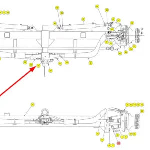 Oryginalny blok hydrauliczny o numerze katalogowym 101726104, stosowany w kombajnach zbożowych marki Rostselmash schemat.