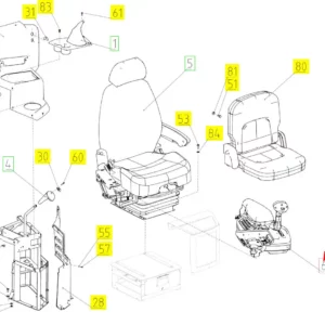 Oryginalny panel sterowania o numerze katalogowym 101956120, stosowany w kombajnach zbożowych marki Rostselmash schemat.