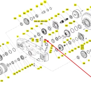 Oryginalny odpowietrznik o numerze katalogowym 102335754, stosowany w kombajnach zbożowych marki Rostselmash schemat.