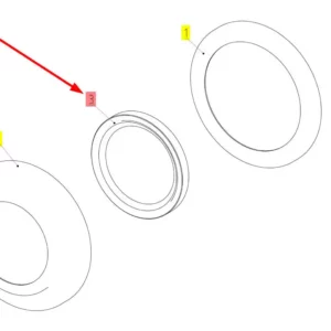 Oryginalny pierścień uszczelniający simering o wymiarze 75 x 100 x 10 mm i numerze katalgoowym 100171888, stosowany w kombajnach zbożowych marki Rostselmash.