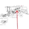Oryginalny pasek klinowy zespolony o wymiarach 2B x 4325 mm i numerze katalogowym D41990049, stosowany w kombajnach zbożowych marek Massey Ferguson, Fendt, Challenger schemat.