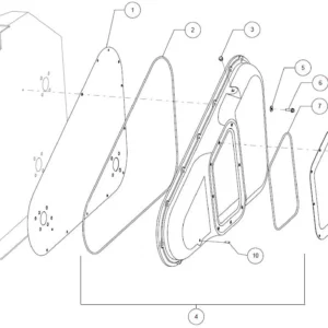 Śruba 6-kątna kołnierzowa M8