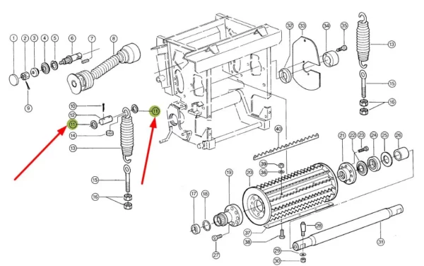 Podkładka do sworzni M16