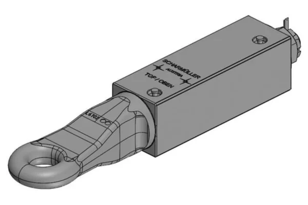 Zaczep oczkowy O 50 mm z korpusem łożyskowym L315 ISO20019