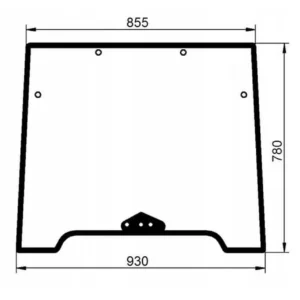 Szyba przednia górna