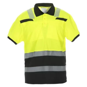 Koszulka polo Thorne z krótkim rękawem Trendy Hi-Vis żółto/czarna
