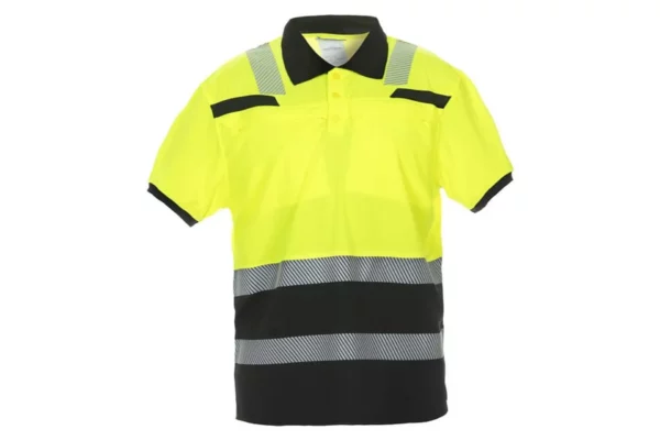 Koszulka polo Thorne z krótkim rękawem Trendy Hi-Vis żółto/czarna