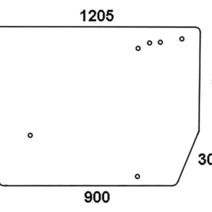 Szyba tylna Zetor PRE 1994