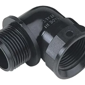 Kolanko 90° gwint wew./ gwint zew. z pierścieniami uszczelniającymi Arag