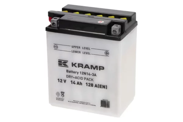 Akumulator 12V 14Ah 128A z elektrolitem Kramp