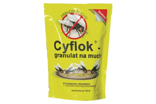 Cyflok granulat na muchy 250g