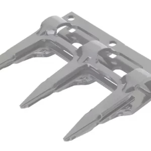 Bagnet potrójny 17 mm szary