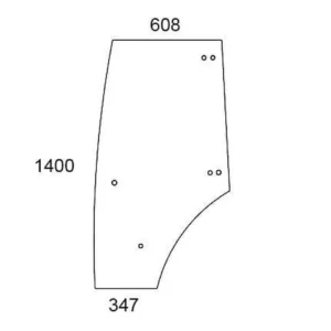 Szyba drzwi kompletna