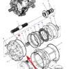 Pierścień oring o wymiarch 276 x 2 mm i numerze katalogowym 3010029X1, stosowany w ciągnikach rolniczych marki Massey Ferguson oraz Challenger schemat.