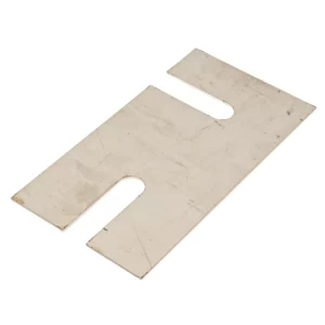 Podkładka nierdzewna ślizgu wysięgnika z półfasolką o grubości 1 mm i numerze katalogowym BLASZKAD1MM