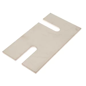 Podkładka nierdzewna ślizgu wysięgnika z półfasolką o grubości 3 mm i numerze katalogowym BLASZKAD3MM