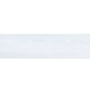 Naklejka odblaskowo-ostrzegawcza biała o wymiarach 50 x 200