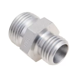 Dwuzłączka gwintowana marki Hansa Flex o średnicy 12 i 8 mm oraz numerem katalogowym XVNW10HL06