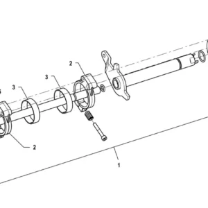 Oryginalna śruba imbusowa M8 x 25 o numerze katalogowym P5S55102123, stosowana w ciągnikach rolniczych marki Arbos schemat.