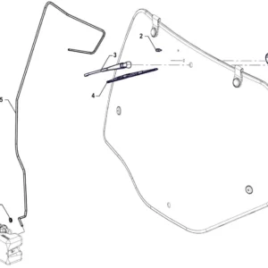 Oryginalna uszczelka przewodu spryskiwacza o numerze katalogowym P5S81301115, stosowana w ciągnikach rolniczych marki Arbos schemat.