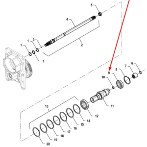 Oryginalne łożysko stożkowe o numerze katalogowym PIS01030002, stosowane w ciągnikach rolniczych marki Arbos.