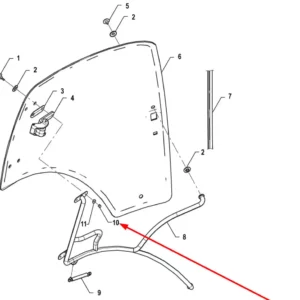 Oryginalna nakrętka kołpakowa o numerze katalogowym PIS03090001, stosowana w ciągnikach rolniczych marki Arbos schemat.