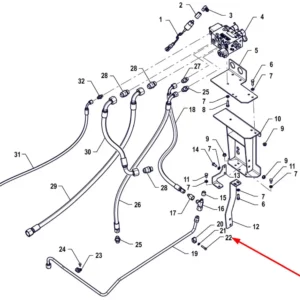 Oryginalna śruba M6 x 30 o numerze katalogowym PIS12020016, stosowana w ciągnikach rolniczych marki Arbos.