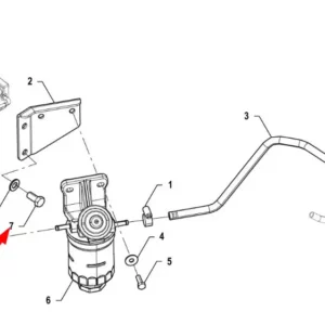 Oryginalna śruba M12 x 25 o numerze katalogowym PIS12030016, stosowana w ciągnikach rolniczych marki Arbos.