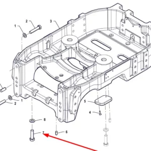 Oryginalna śruba M18 x 65 o numerze katalogowym PIS12030040, stosowana w ciągnikach rolniczych marki Arbos.