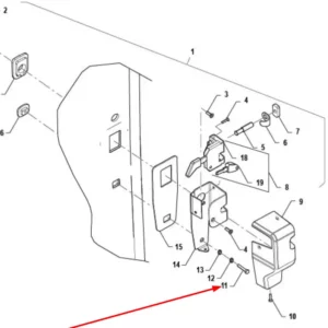 Oryginalna śruba M6 x 35 o numerze katalogowym PIS12030054, stosowana w ciągnikach rolniczych marki Arbos schemat.