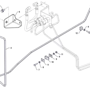 Oryginalna śruba M8 x 35 o numerze katalogowym PIS12030067, stosowana w ciągnikach rolniczych marki Arbos.