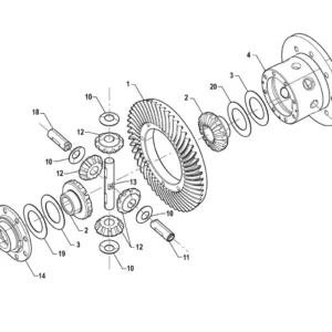 Oryginalna śruba M14 x 1.5 x 40 o numerze katalogowym PIS12050002, stosowana w ciągnikach rolniczych marki Arbos schemat.