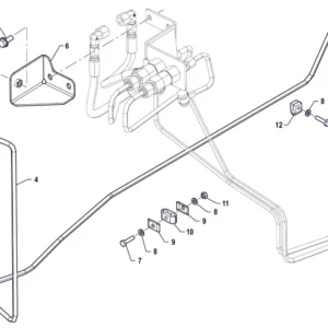 Oryginalna śruba M8 x 20 o numerze katalogowym PIS12060021, stosowana w ciągnikach rolniczych marki Arbos.