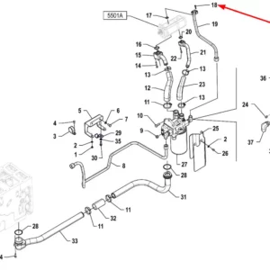 Oryginalna śruba M6 x 25 o numerze katalogowym PIS13010016, stosowana w ciągnikach rolniczych marki Arbos.