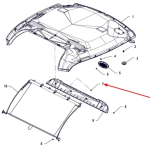 Oryginalna śruba M5 x 16 o numerze katalogowym PIS13070002, stosowana w ciągikach rolniczych marki Arbos schemat.
