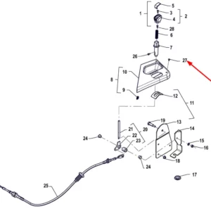 Oryginalna śruba o numerze katalogowym PIS13110001, stosowana w ciągnikach rolniczych marki Arbos.