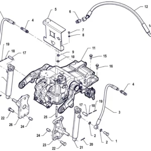 Oryginalna zawleczka 5 x 36 o numerze katalogowym PIS14070007, stosowana w ciągnikach rolniczych marki Arbos schemat.