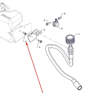 Oryginalna nitonakrętka M5 x 13 o numerze katalogowym PIS15030001, stosowana w ciągnikach rolniczych marki Arbos schemat.
