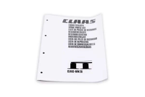 Katalog części kosiarki bębnowej  Claas WM-20 o numerze katalogowym 184064.6