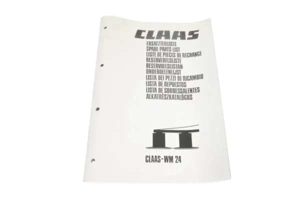 Oryginalny katalog części  o numerze katalogowym 184413.4 kosiarki rotacyjnej  WM24 marki Claas.