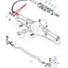 Uszczelniacz przedniej osi o wymiarach 40 X 60 X 11 i numerze katalogowym 01026454B, stosowany w ciągnikach rolniczych marki Massey Ferguson schemat.