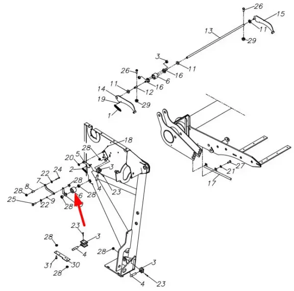 Oryginalny czujnik obrotowy o numerze katalogowym 5595/755-05-301, stosowany w prasach marki Unia schemat