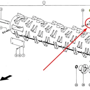 Nakładka bębna wciągającego pasująca do Claas zamiennik