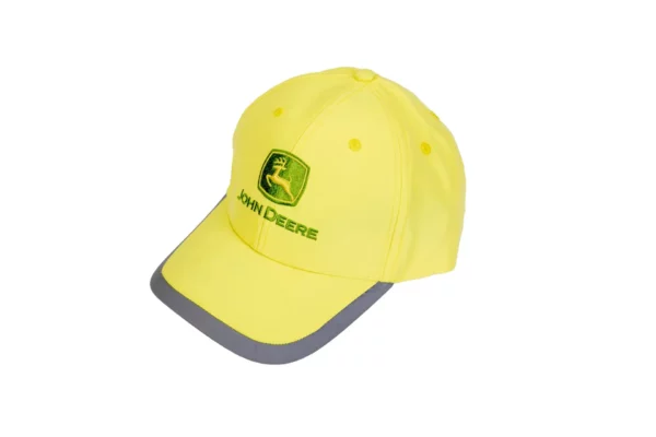 Oryginalna czapka z daszkiem koloru żółtego o numerze katalogowym MCJ099399162 firmy John Deere.
