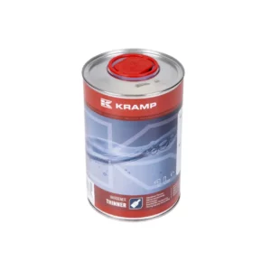Utwardzacz do lakierów marki Kramp w opakowaniu o pojemności 1 litra