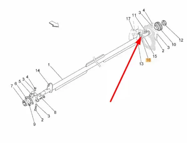 Oryginalna podkładka mocowania wałka M6 o numerze katalogowym KB8852280, stosowana w prasach marki Kverneland schemat.