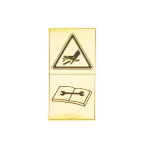 Oryginalna naklejka ostrzegawcza umieszczana na osłonach maszyn o numerze katalogowym B07500208R
